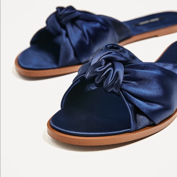 BNWT | ZARA WOMEN COLLECTION | SATIN FLATS 35 5 - Picture 5 of 5
